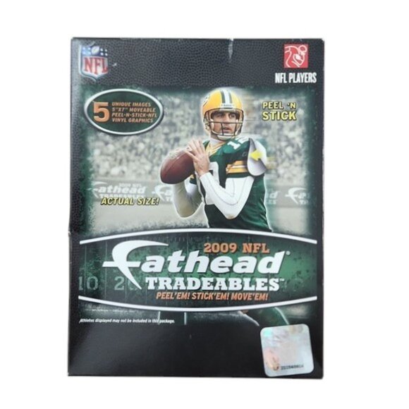 NIB 2009 NFL Fathead Tradeables - 5 Unique Images 5" X 7" Moveable Peel-N-Stick - Picture 1 of 9